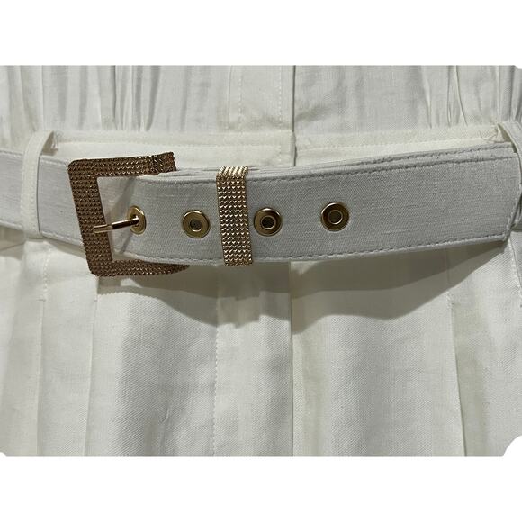 GENERATION LOVE WOMENS SIZE 10 LINEN BLEND MORGAN ROMPER WHITE - Picture 11 of 15